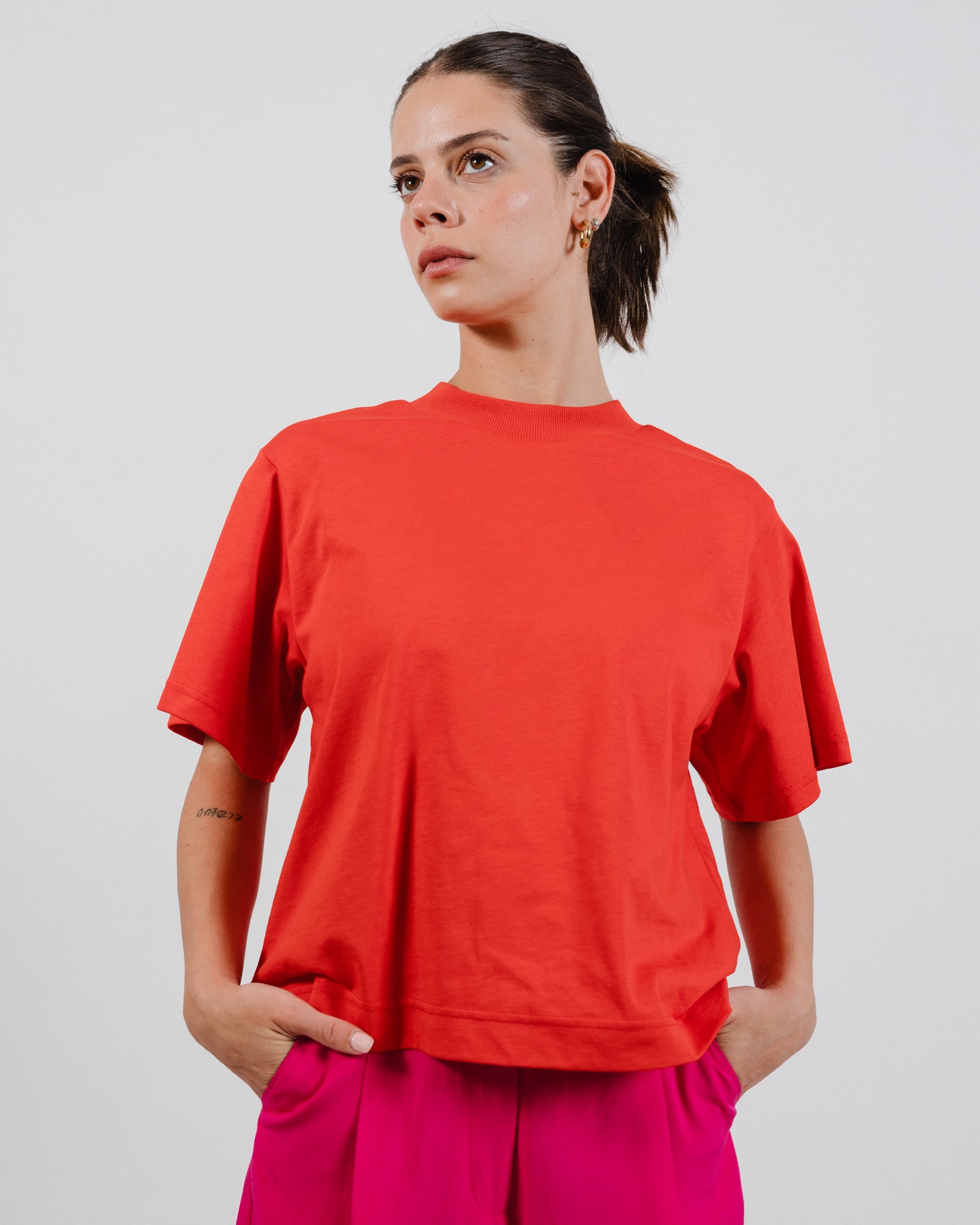 Roby T-Shirt Red - Layou Design by Shay Sobol