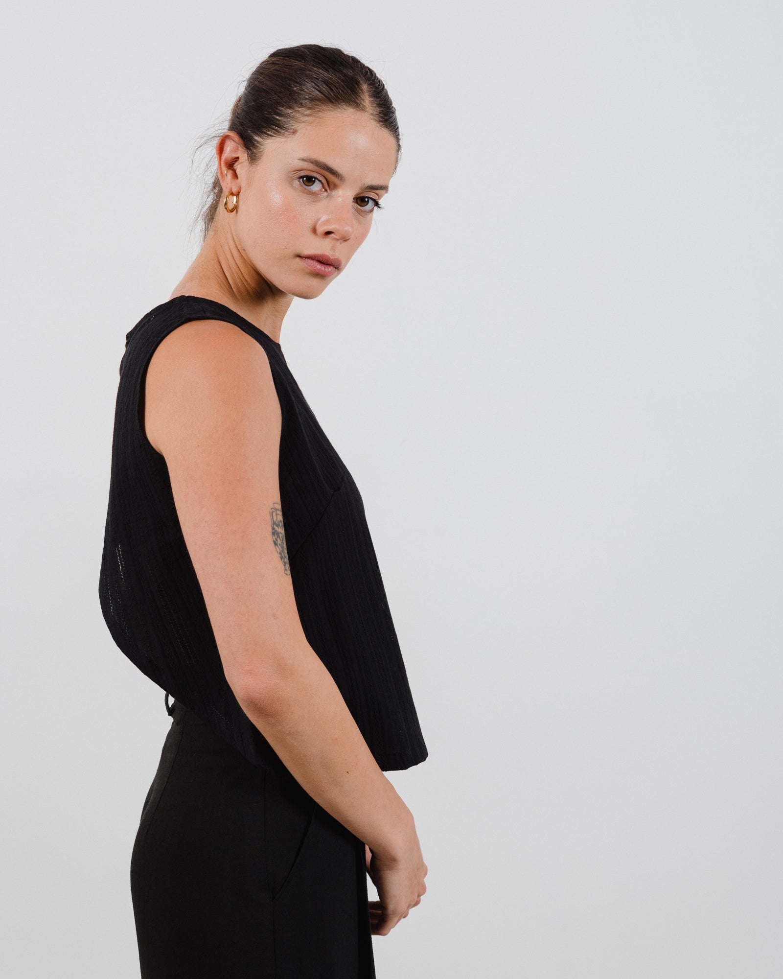 Sophie Top Black - Layou Design by Shay Sobol