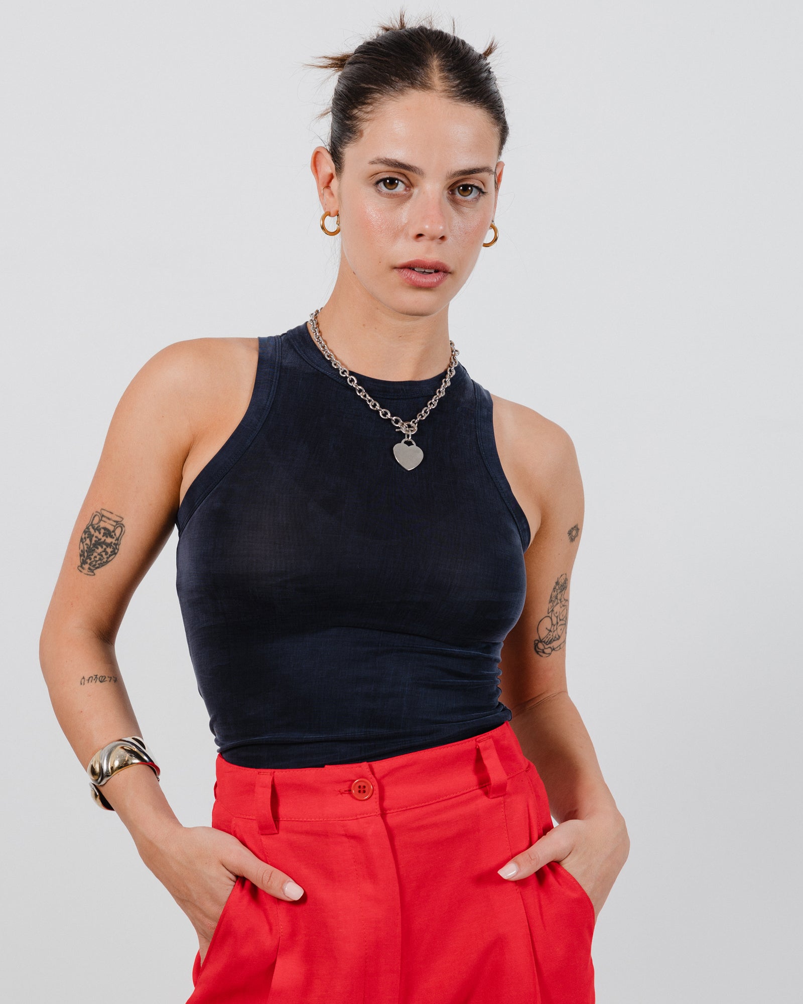 Barbara Top Navy - Layou Design by Shay Sobol