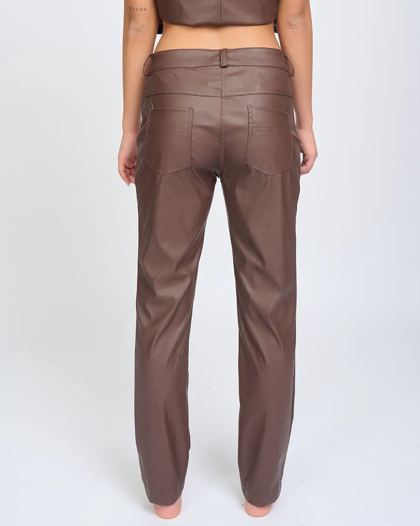 Ella Pants Chocolate Brown - Layou Design by Shay Sobol