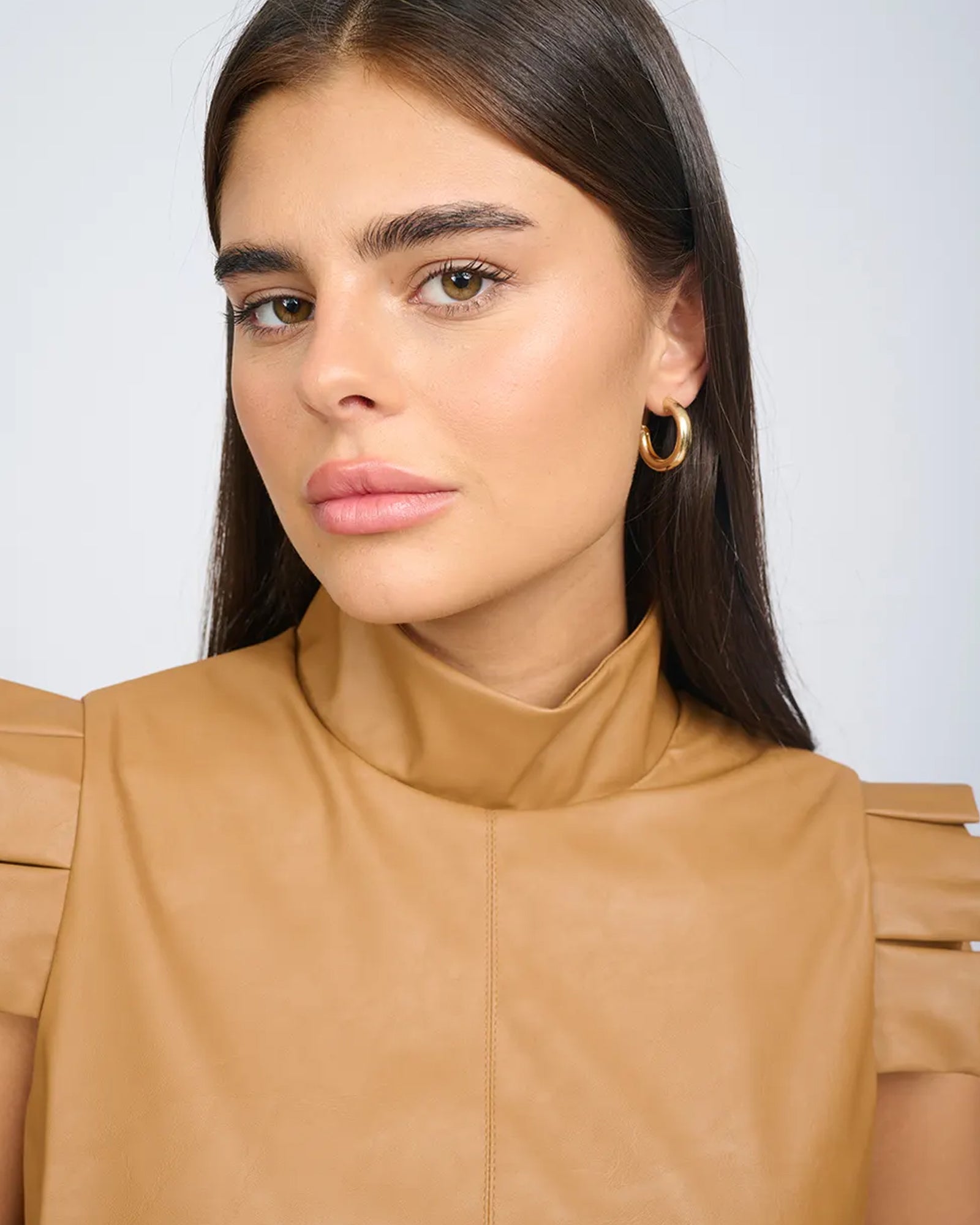 Ella Top Camel Brown - Layou Design by Shay Sobol