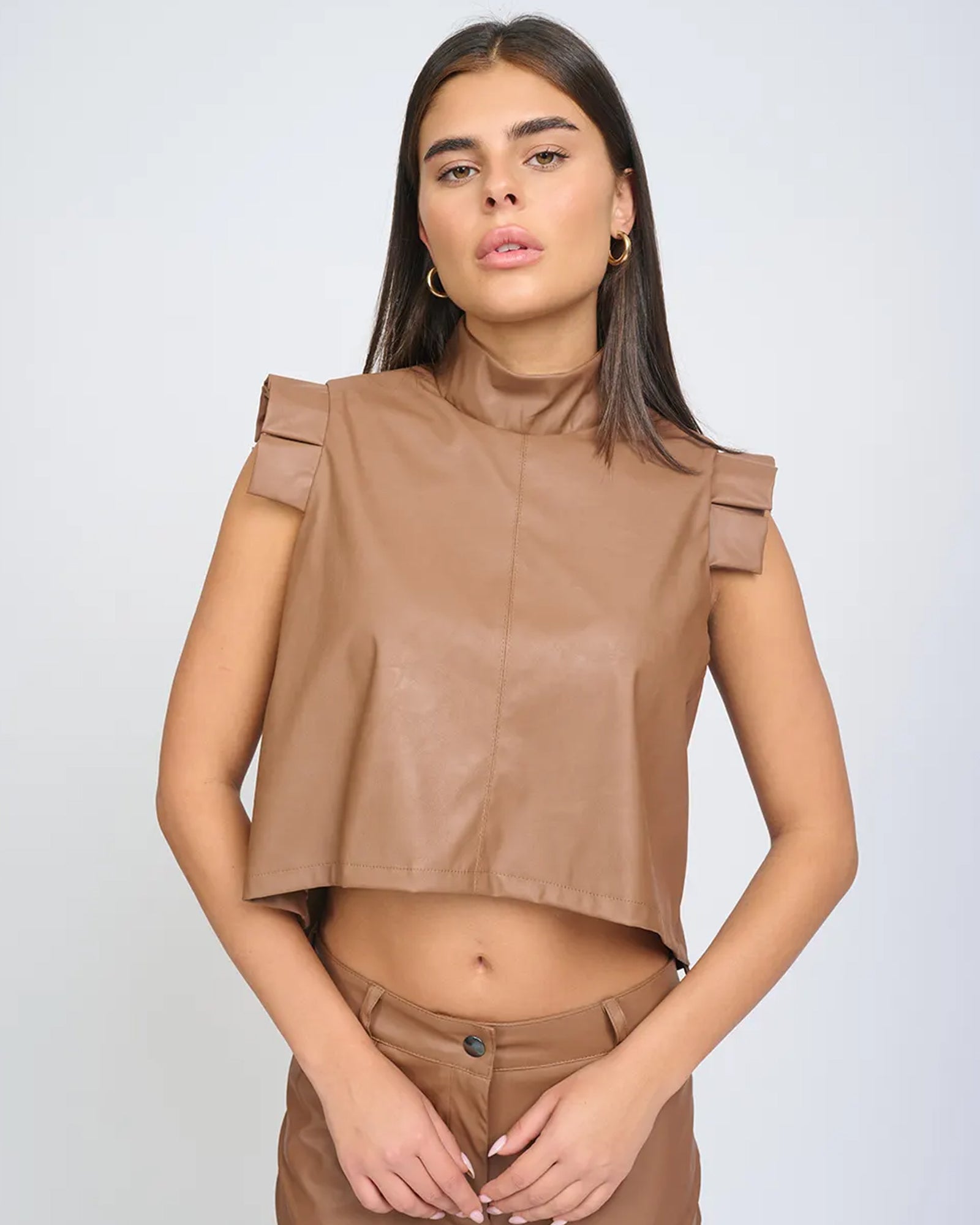 Ella Top Mocha Brown - Layou Design by Shay Sobol